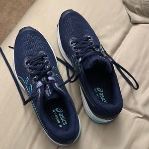 EUC Women’s ASICS Peacoat Ice Mint GT-1000 8 Lace Up Running Shoes Size 9.5 US